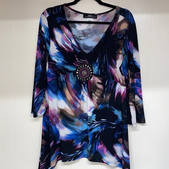 Midnight Velvet Sequins Top SzXl - Picture 1 of 11